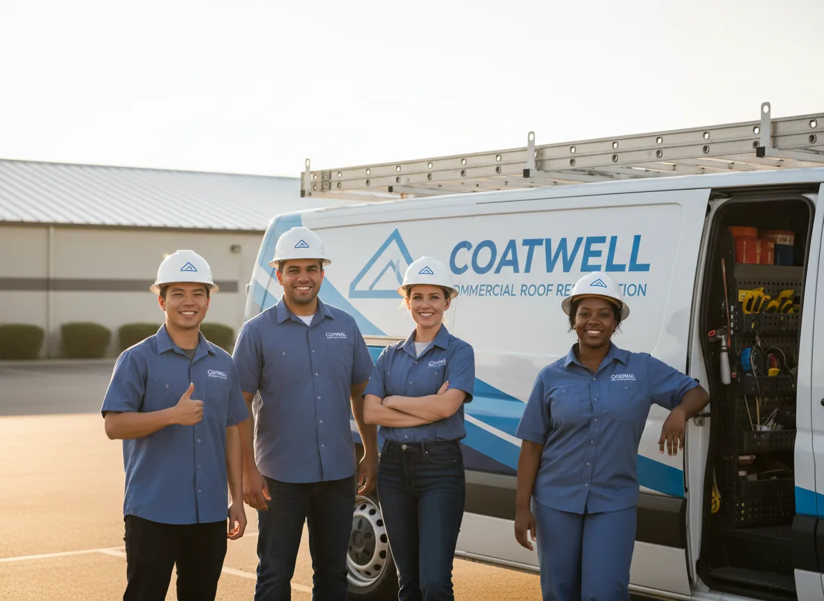 Commercial roof coating company in Krakow, WI