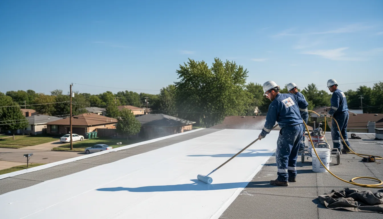 Commercial roof coating in Krakow, WI near me